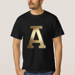 Text "A" T Shirt