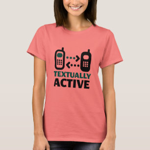Text aktiv t-shirt