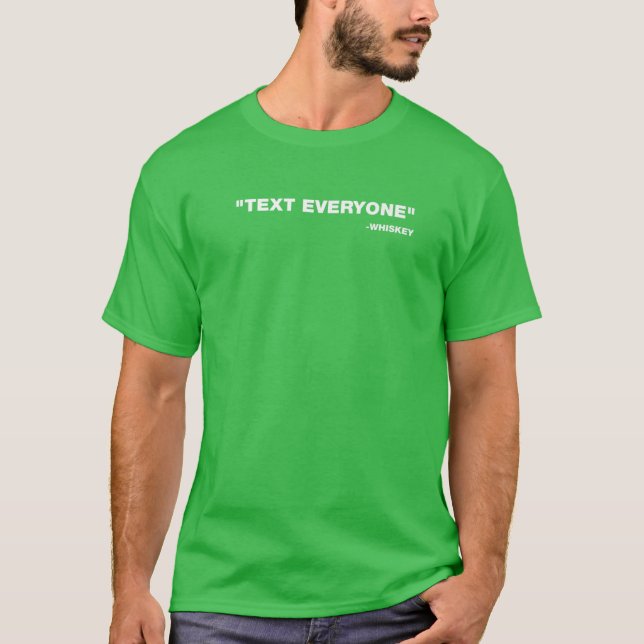 Text Alla Whiskey St. Patrick's Day T Shirt (Framsida)