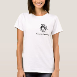 Text är redigerbar. Designelement är fasta. T Shirt