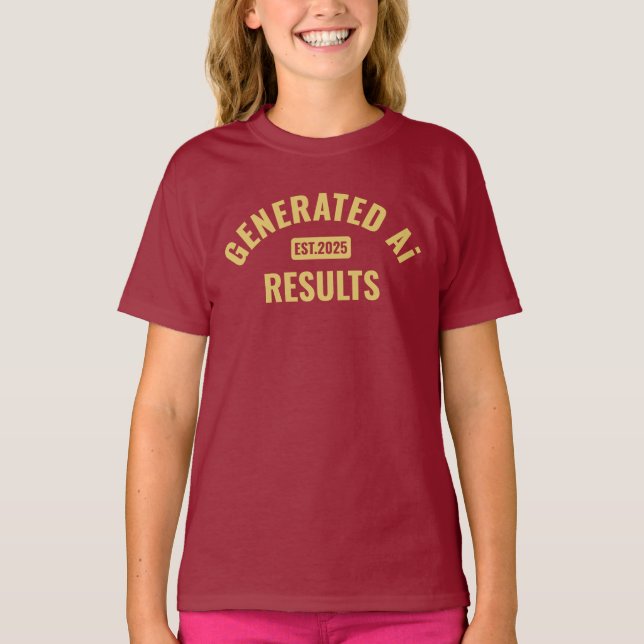 Text art T-Shirt med enkel och ren design (Framsida)