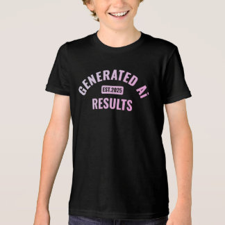 Text art T-Shirt med enkel och ren design