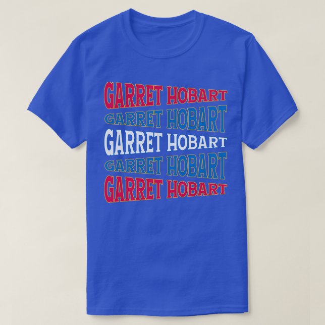 TEXT ART USA GARRET HOBART T SHIRT (Design framsida)