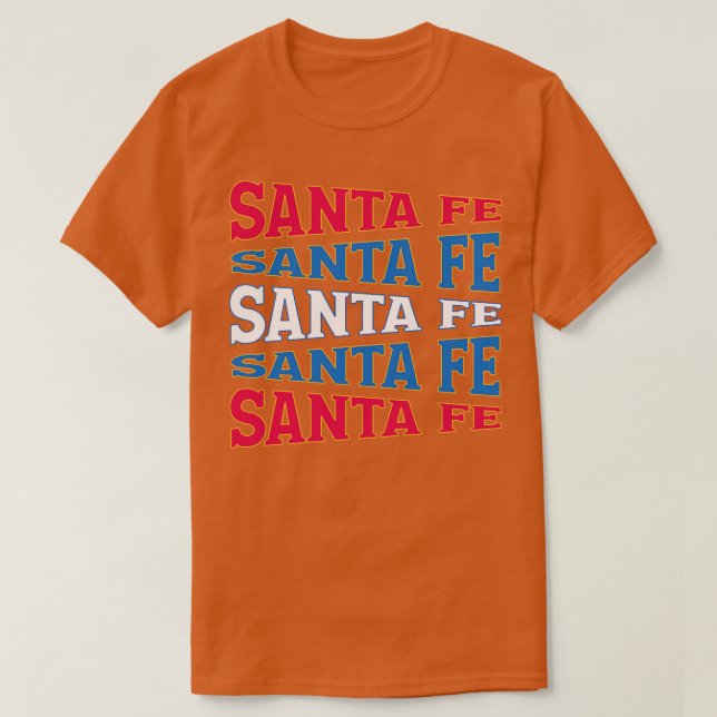 TEXT ART USA SANTA FE T SHIRT (Design framsida)