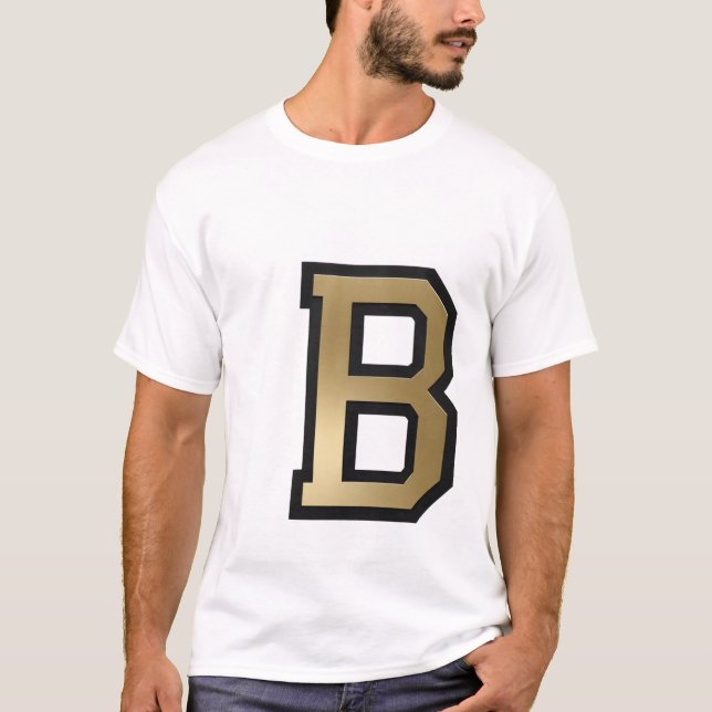 Text "B" T Shirt (Framsida)