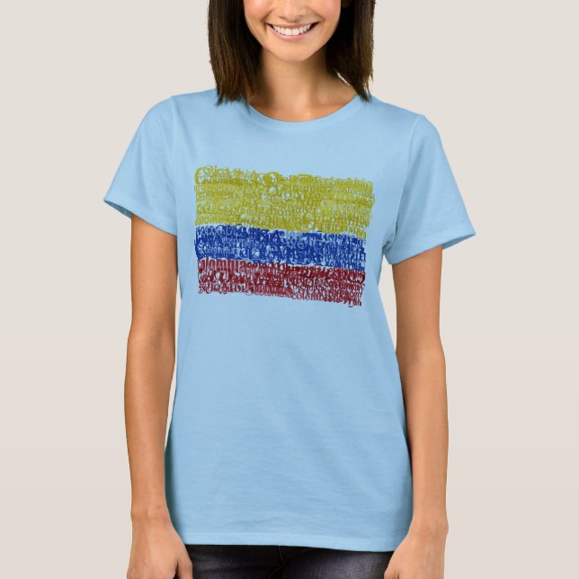 Text- Colombia T-shirt (Framsida)