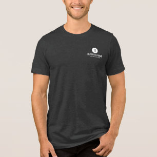 Text Company Logotyp Template Manar Charcol Black T Shirt