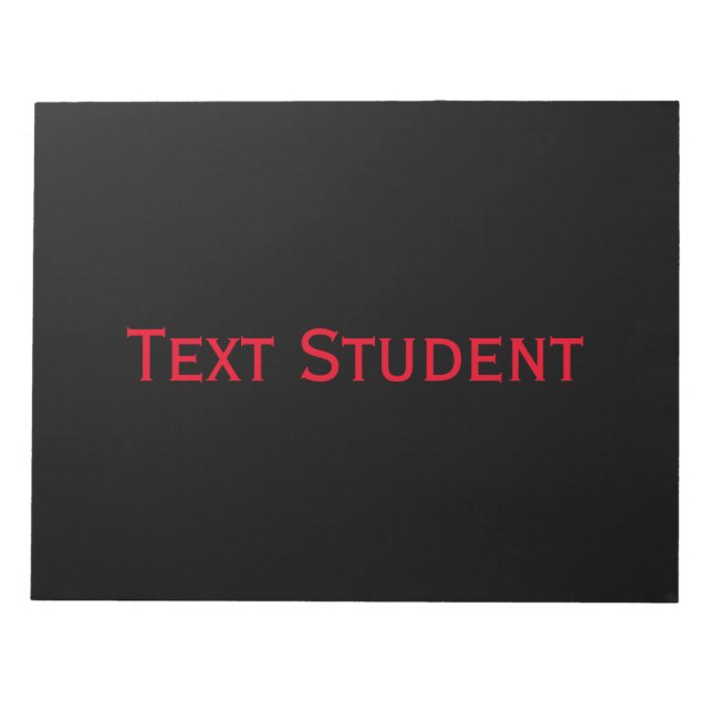 Text Elevtryckt Student kontorsarbetare sidor Anteckningsblock (Framsida)