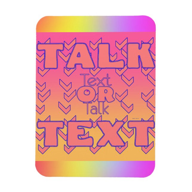 Text Eller Tal Kylskåp  Magnet (Vertikal)