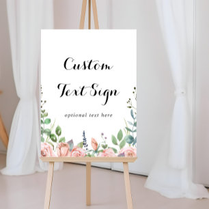 Text för Anpassningsbar för sommarbrygga Blommigt Poster