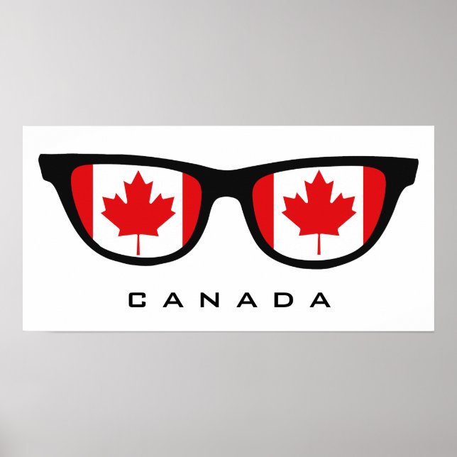 Text för anpassningsbarna Kanadas skuggor och färg Poster (Framsidan)