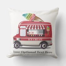 Text för anpassningsbarna Lastbil i Ice Cream deko