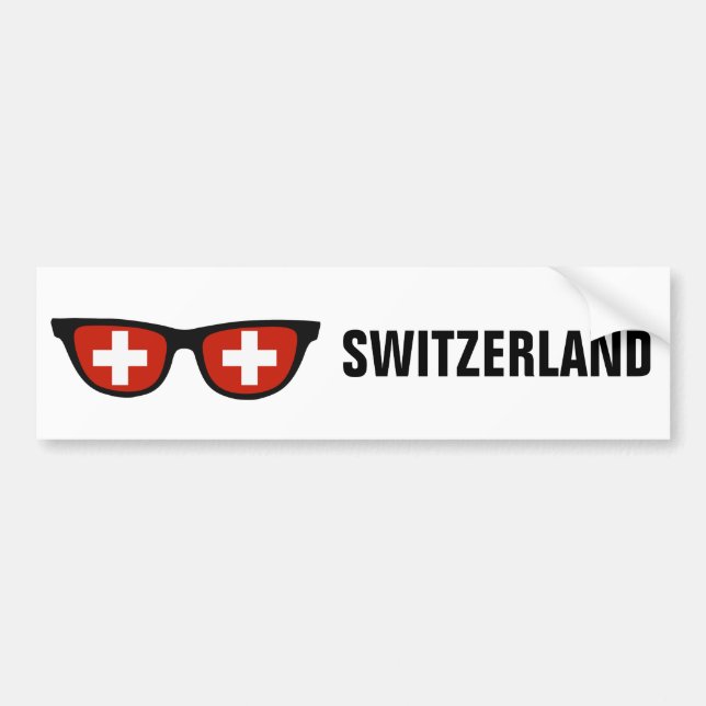 Text för anpassningsbarna Shades i Schweiz och bil Bildekal (Framsidan)
