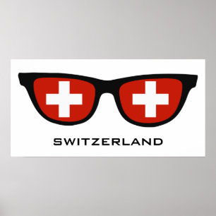 Text för anpassningsbarna Shades i Schweiz och fär Poster