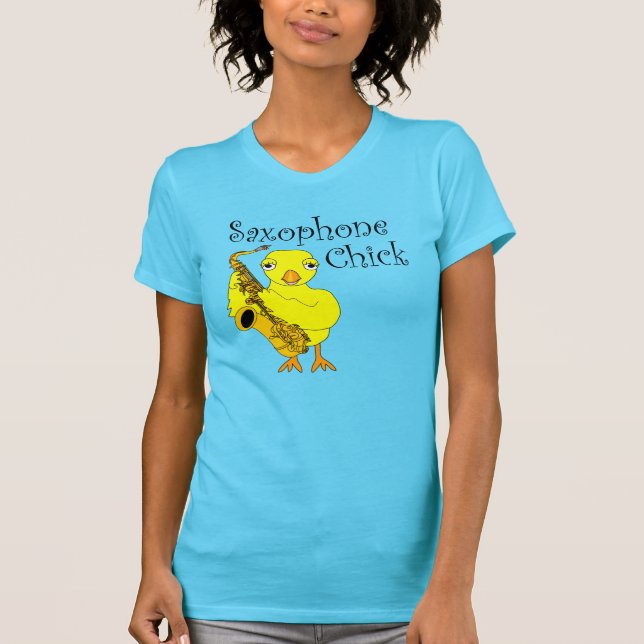 Text för axofonisk Chick T Shirt (Framsida)