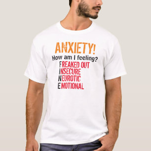 Text för bra-/ångestT-tröjamörk T Shirt