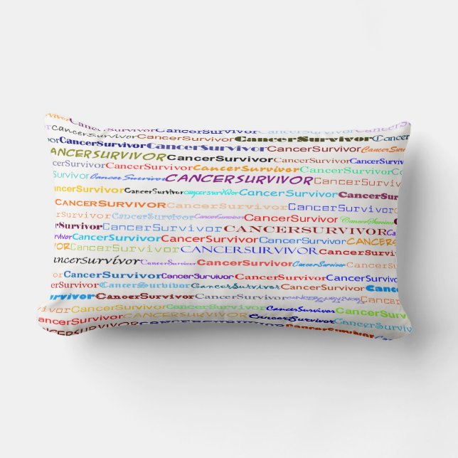 Text för canceröverlevande design II Lumbalfyllnin Lumbarkudde (Framsida)