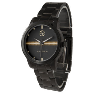 Text för Cancerzodiac-tecken Coola Guld Light Line Armbandsur