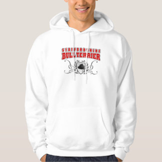 Text för COA för Staffordshire tjurTerrier röd Sweatshirt