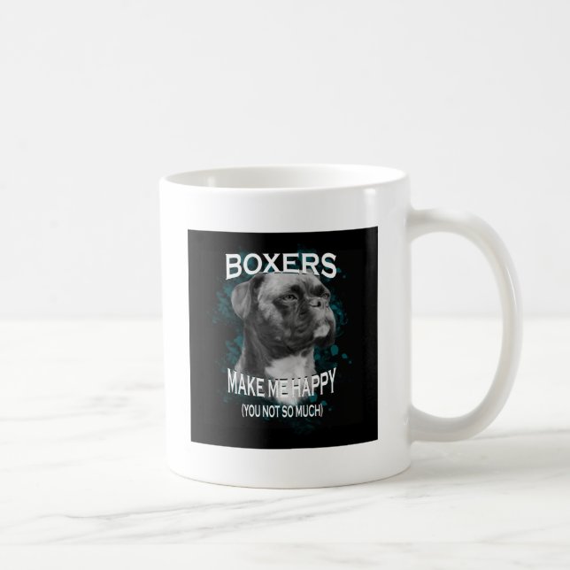 Text för Djur älskare i Boxer Hund Kaffemugg (Höger)