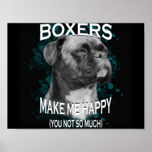 Text för Djur älskare i Boxer Hund Poster