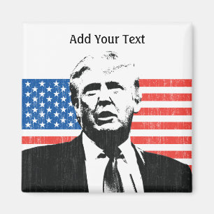 Text för Donald Trump amerikanska Magnet