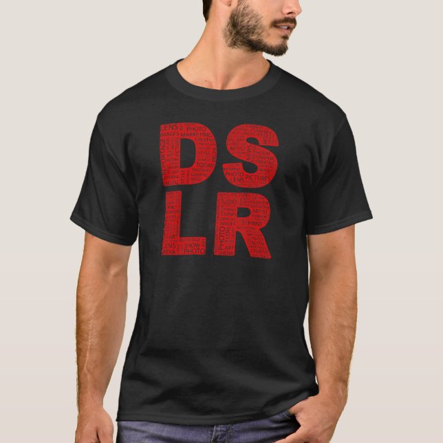 Text för DSLR-typTypo T Shirt (Framsida)