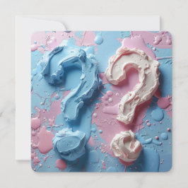 Text för enkel Anpassningsbar i Party för Gender f Inbjudningar