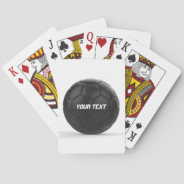 Text för fotbollbollpersonlig casinokort
