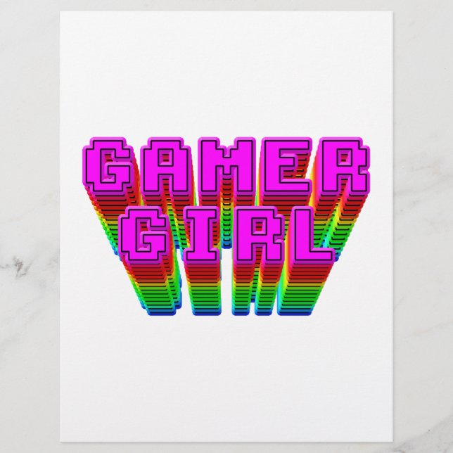 Text för gamer Girl (Framsida)
