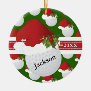 Text för julGolf DIY Julgransprydnad Keramik