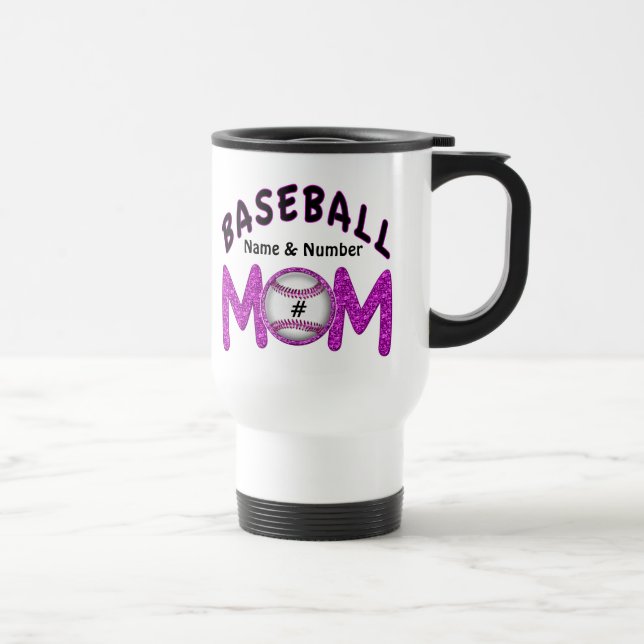 Text för mugg 4 för kaffe för baseballmammasaker (Höger)