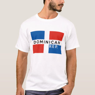 text för namn för symbol för Dominikanska T-shirt