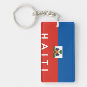 text för namn för symbol för haiti landflagga nyckelring