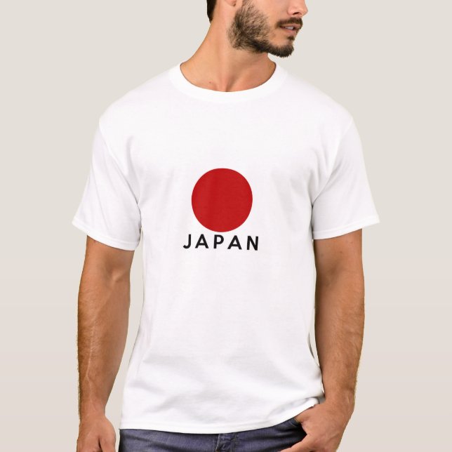 text för namn för symbol för japan landflagga tee (Framsida)