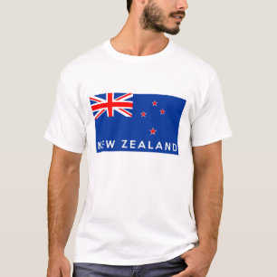 text för namn för symbol för New Zealand T Shirt