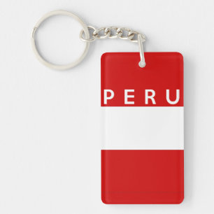 text för namn för symbol för peru landflagga nyckelring
