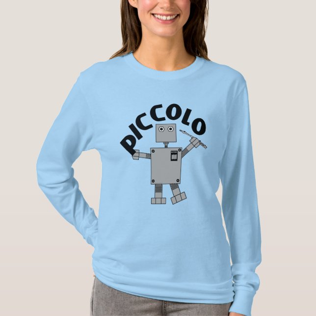 Text för Piccolo Robot T Shirt (Framsida)