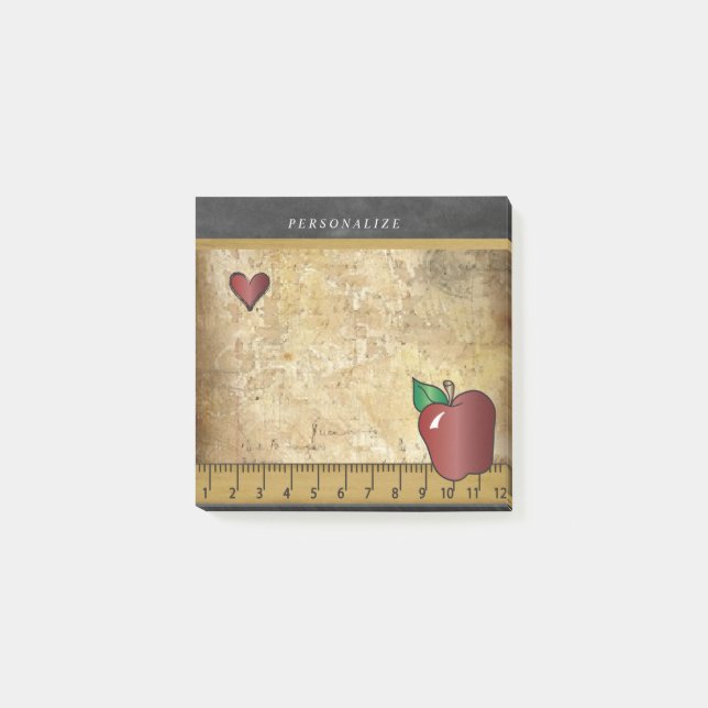 Text för vintageläraredesign | DIY Post-it Block (Framsida)