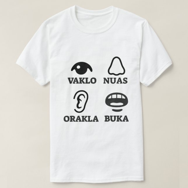 Text i Dalmatien: vaklo nuas orakla buka Tee (Design framsida)