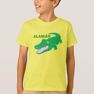 Text i Pijao: Alamán och grönt krokodile Tee
