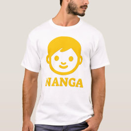 Text i Tasmanian: nanga och gult ansikte T Shirt