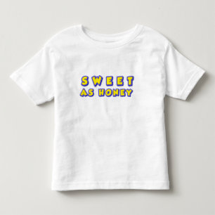 Text Illustration Som Säger Söt Som Honung T Shirt