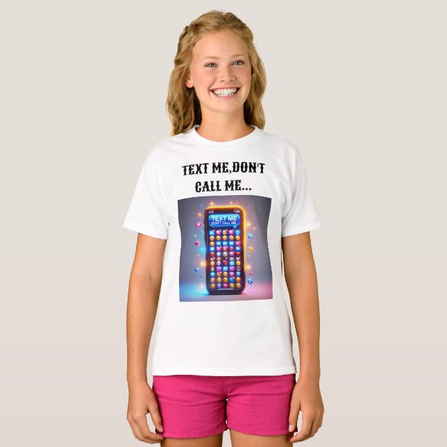 Text jag kallar inte för designen. t shirt (Hel framsida)