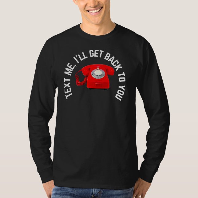 Text jag kommer tillbaka till dig t shirt (Framsida)