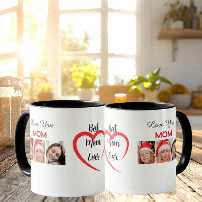 Text med fotokaffe Mugg för Mors dag (Skapare uppladdad)