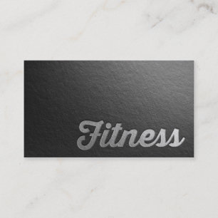 Text med minimalt svart Silver-embolerad text för Visitkort