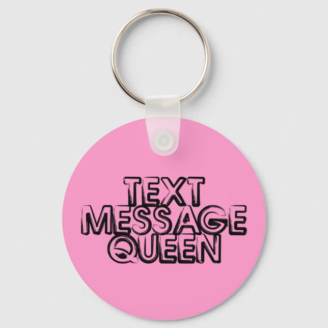 Text Message Queen Nyckelring (Framsida)