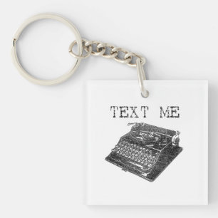Text mig antik skrivmaskinsillustration