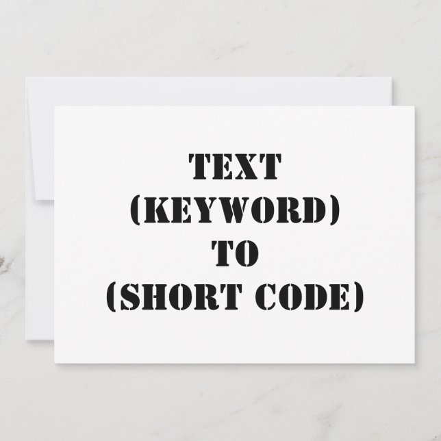 TEXT (NYCKELORD) TILL (KORT-KOD) (Framsida)